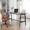 Flash Furniture Redmond 60x24 Conf Tbl w/1in. Thick Dbl Sided Laminate Tbl Top w/PVC and A-Frame Steel Bse, Gry Oak MT-M6024-LTGRY-ABF-GG - alternate 1